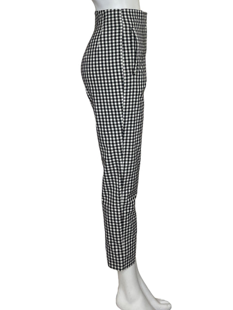 Pantalón Zara Cuadros Negro - Talla S