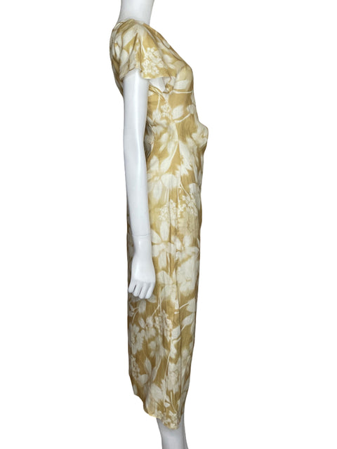 Vestido Mango One shoulder Midi Amarillo - Talla 2