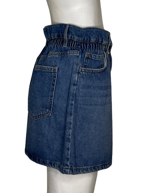 Falda Zara Jeans Midi Azul - Talla 14
