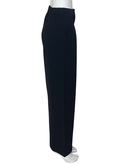 Pantalón Btfbm Recto Wide-leg Pliegue Negro - Talla S