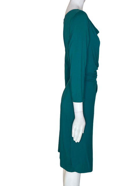 Vestido Ann Taylor Cruzado Manga larga Verde - Talla M