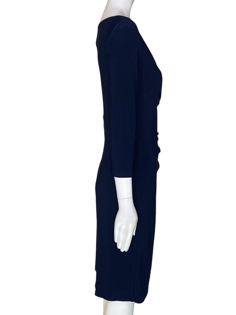 Vestido Ralph Lauren Cruzado Manga larga Azul - Talla 8