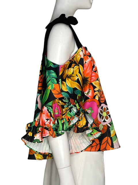 Blusa Cq By Cq Estampado Floral Verde - Talla L