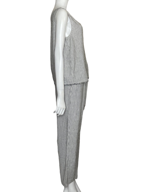 Set New Look Blusa+pant Rayas Blanco - Talla 16