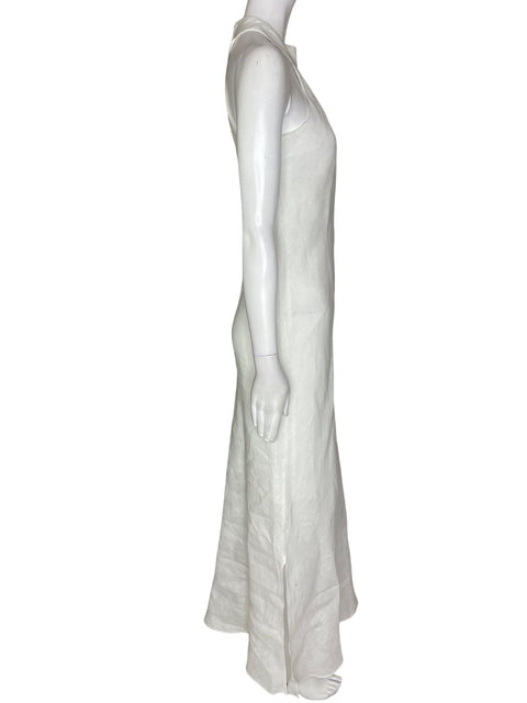 Vestido Tesoro Tps Sin mangas Cuello redondo Maxi Blanco - Talla S