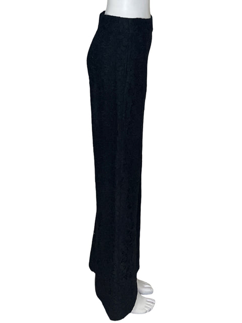 Pantalón Sachin & Babi Tejido Troquelado Wide-leg Negro - Talla 4