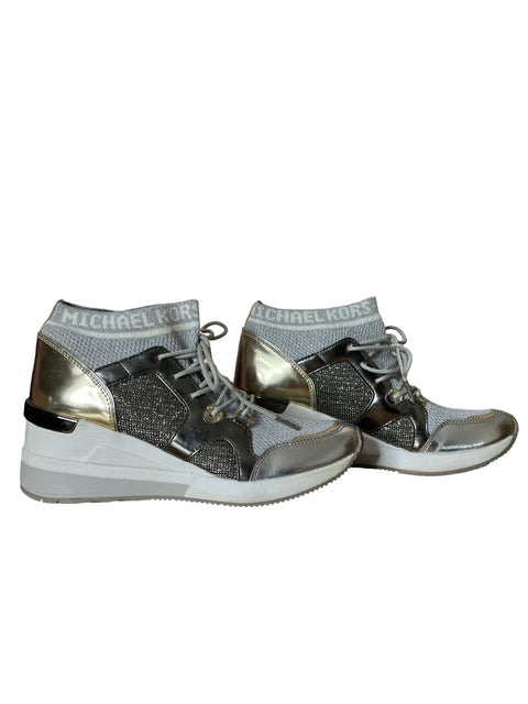 Zapato Michael Kors Hilda Trainer Dorado - Talla 37