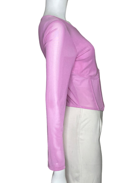 Top Astr The Label Mesh Corset Rosado - Talla L