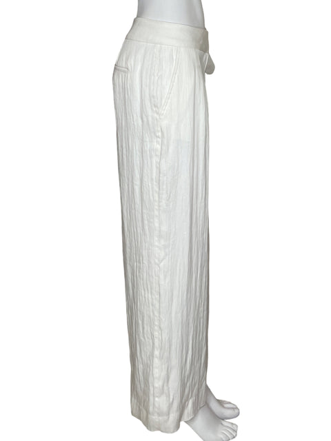 Pantalón Dkny Wide-leg Blanco - Talla 4