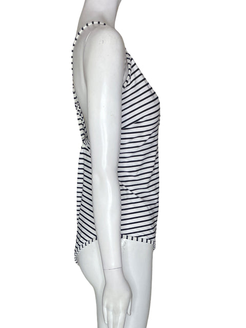 Vestidos De Baño Cupshe Rayas Tiras Enterizo Blanco - Talla XL
