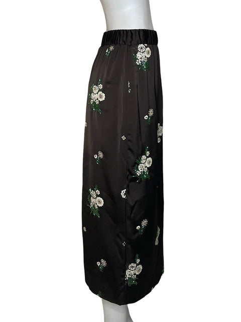 Falda Zara Lentejuelas Midi Marrón - Talla S