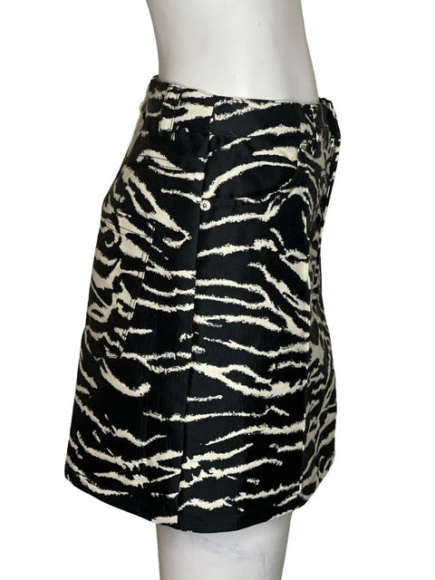 Falda Baum Und Perdgarten Zebra Estampado Negro - Talla 34