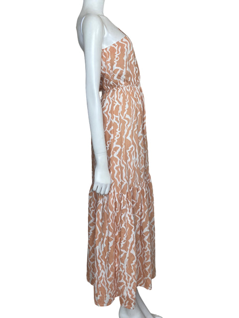 Vestido Tropics One shoulder Beige - Talla S