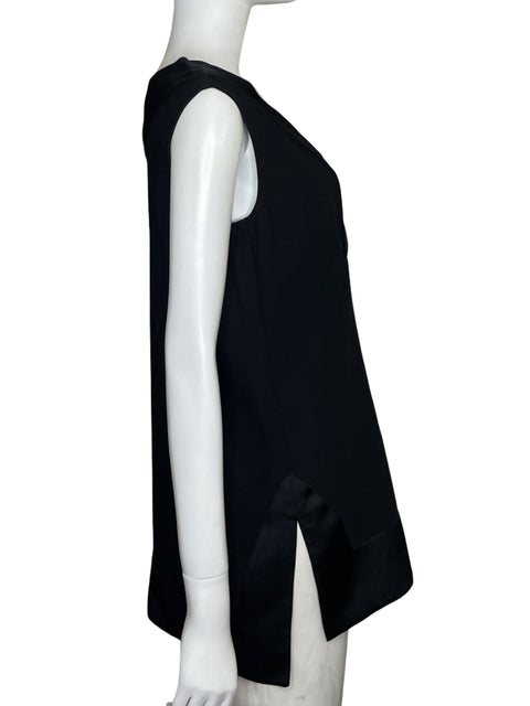 Blusa Banana Republic Cuello v Sin mangas Negro - Talla XS