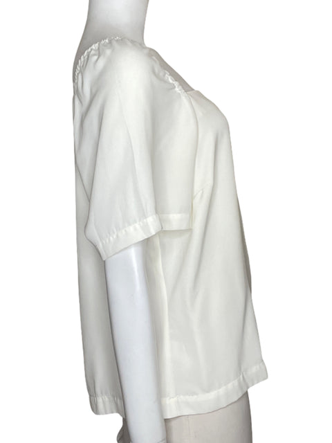 Blusa Ann Taylor Fluida Blanco - Talla M