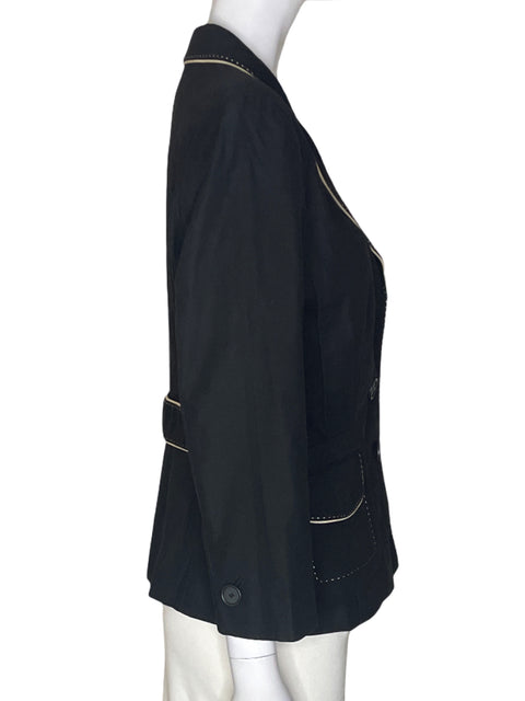 Chaqueta Ann Taylor Manga larga Bolsillo Negro - Talla 6