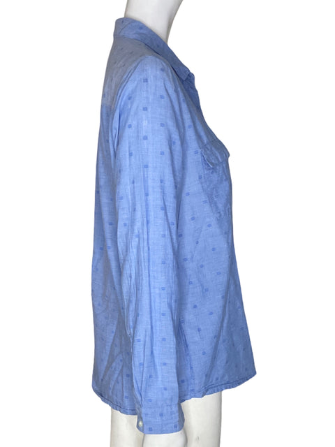 Blusa Gap Liso Manga larga Azul - Talla S