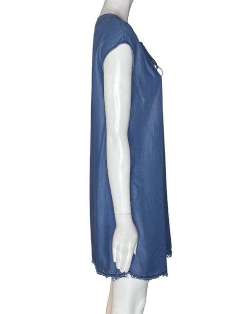 Vestido 1250•c Manga larga Suelto Azul - Talla S