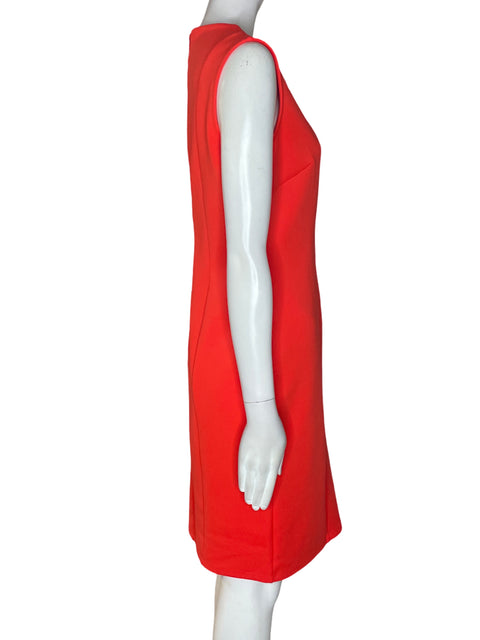 Vestido Enfocus Studio Ajustado Cuello v Sin mangas Naranja - Talla 6