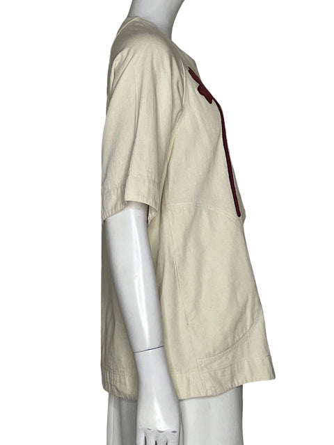 Blusa Sixxta Bordado Beige - Talla S