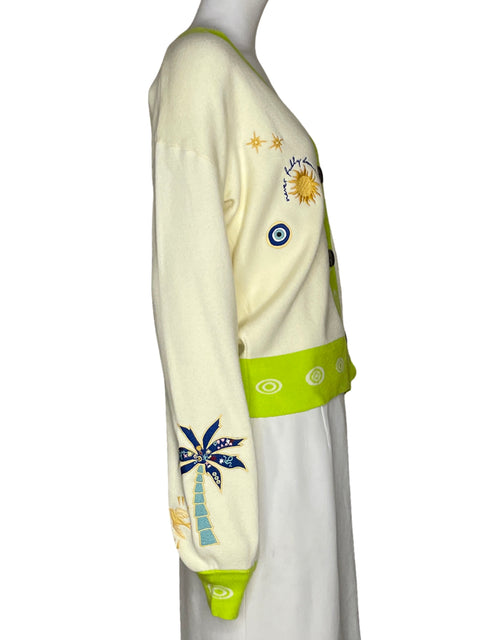 Cardigan Never Fully Dressed Bordado Verde - Talla S