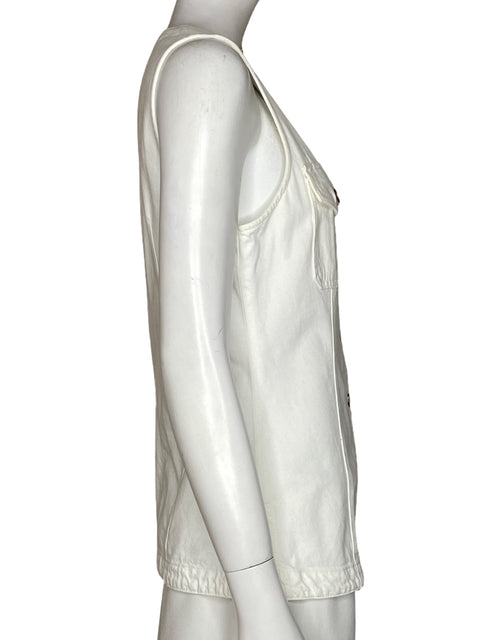Chaleco Madewell Denim Blanco - Talla 4