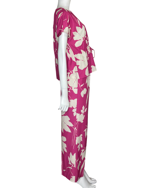 Set Tea & Cup Floral Top+pant Rosado - Talla S