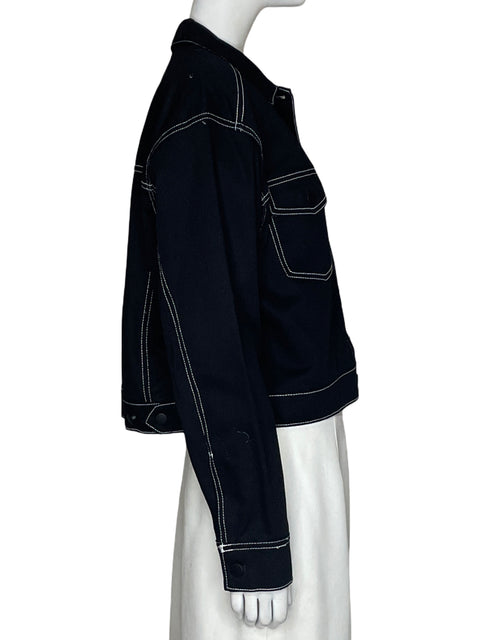 Chaqueta H&m Denim Negro - Talla 10