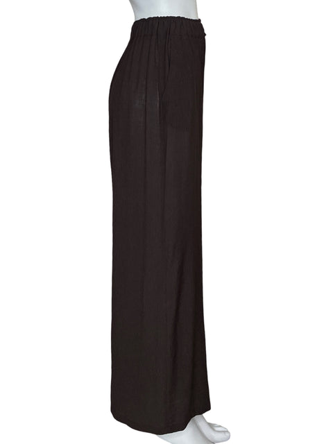 Pantalón Zara Wide-leg Marrón - Talla XS