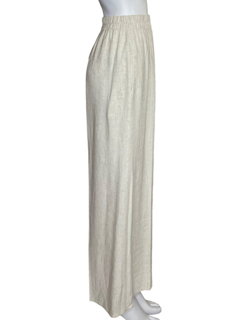 Pantalón Reneec. Wide-leg Beige - Talla S