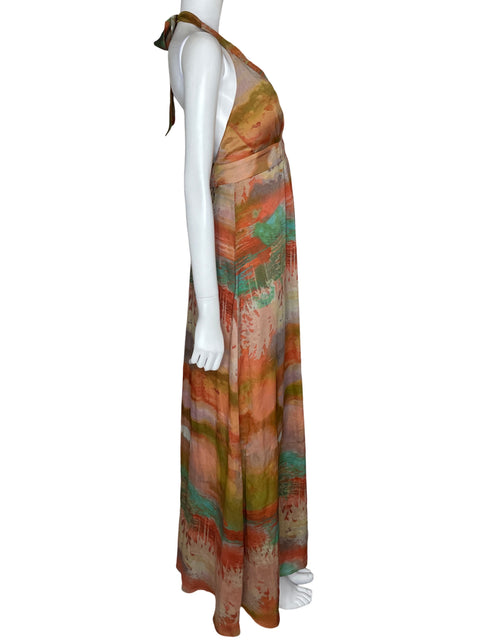 Vestido Jessica Simpson Maxi Back out Naranja - Talla 4
