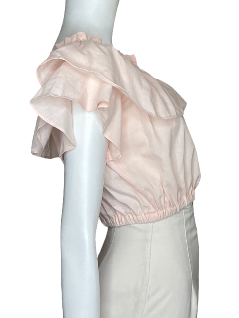 Blusa Zocca Vuelo Fruncido Rosado - Talla S