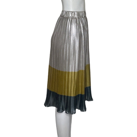 Falda She+sky Midi Plisado Beige - Talla S
