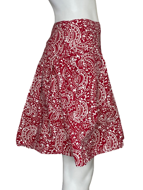 Falda Tommy Hilfiger Cachemira Bolsillos Rojo - Talla 0