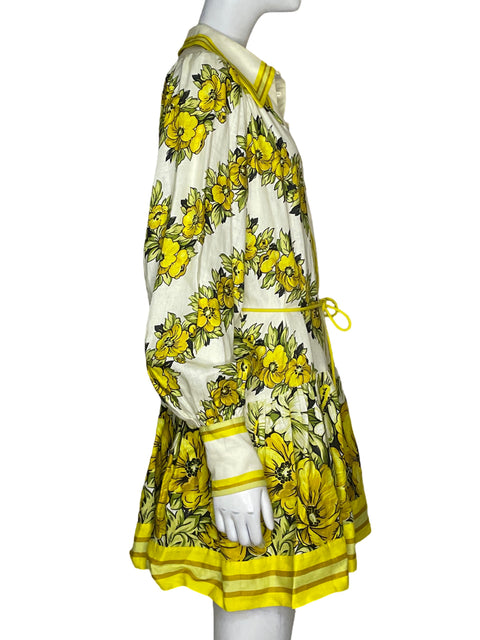 Vestido Alemais Estampado Floral Amarillo - Talla 4