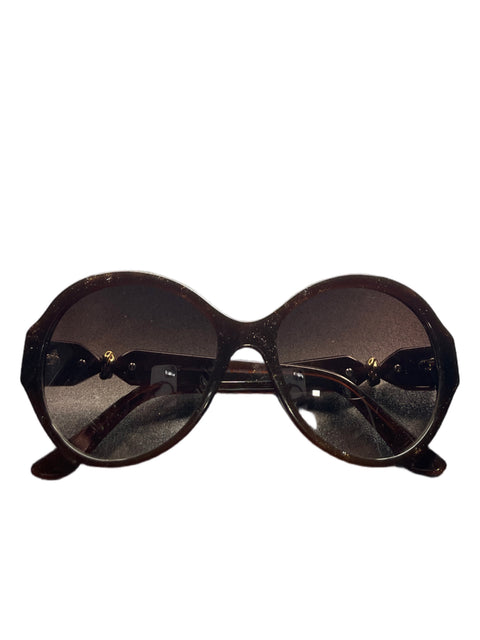 Lente Cartier Trinity Sun Glasses Redondo Marrón - Talla U