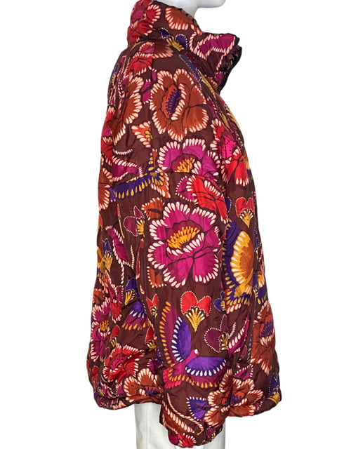 Chaqueta FarmRio Estampado Acolchado Manga larga Marron - Talla M