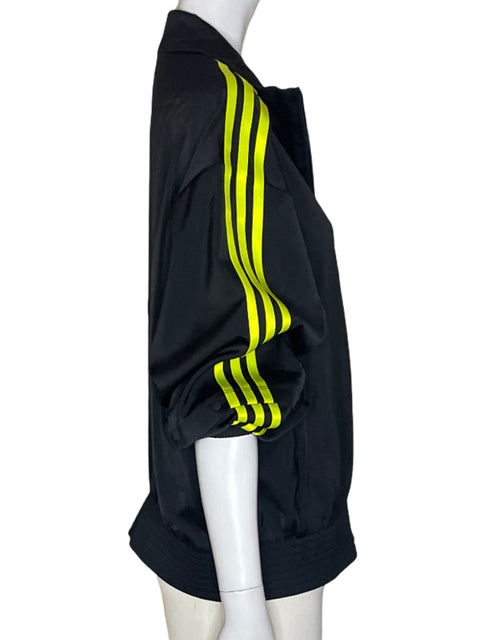 Chaqueta Adidas Liso Franjas Manga larga Negro - Talla L