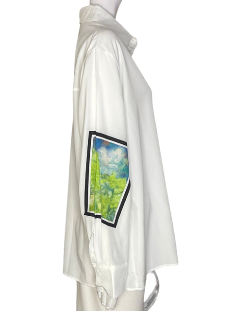 Blusa Tesoro Tps Estampado Liso Blanco - Talla XL