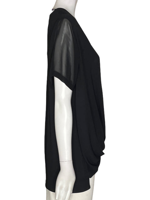 Blusa Bill Cost Liso Manga corta Negro - Talla XL
