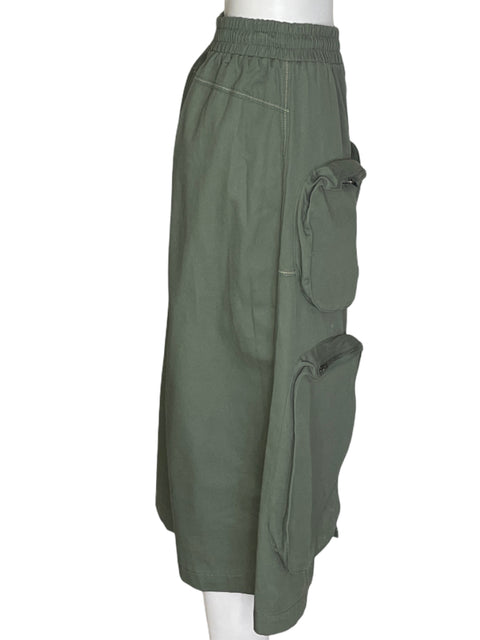 Falda Style & Gg Midi Bolsillos Verde - Talla S