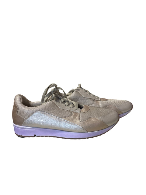 Zapato Mussi Plataforma Cordones Dorado - Talla 38