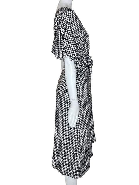 Vestido Zara Midi Estampado Negro - Talla S