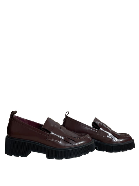 Mocasín Melissa Punta Cuadrada Marrón - Talla 38