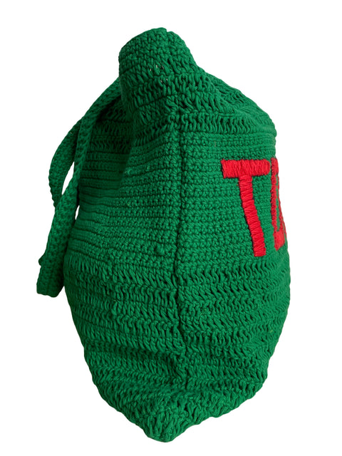 Cartera Clare V Tejida Verde - Talla U