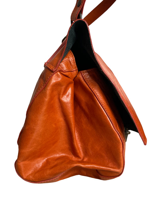 Cartera La Tilde Cuero Naranja - Talla U