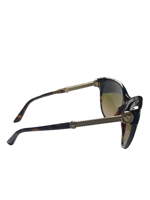 Lente Versace Rock Icones Cat-eye Marrón - Talla U