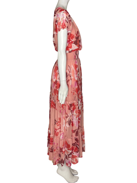 Vestido Stella & Julie Transparente Manga corta Suelto Rosado - Talla 12