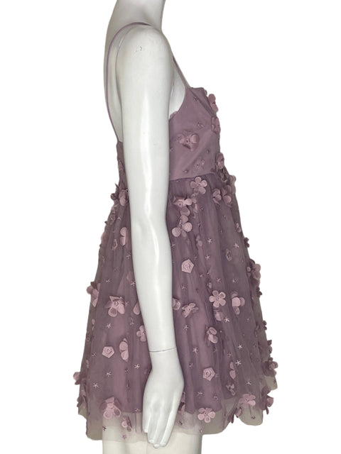 Blusa Trixxi Tiras Apliques Morado - Talla XS