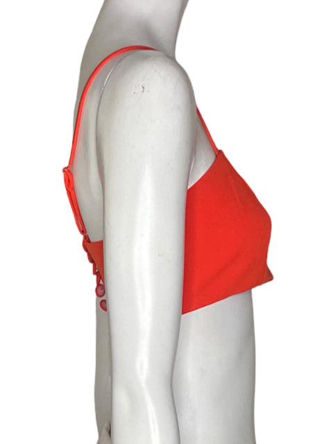 Top Only Tiras Crop Naranja - Talla 38
